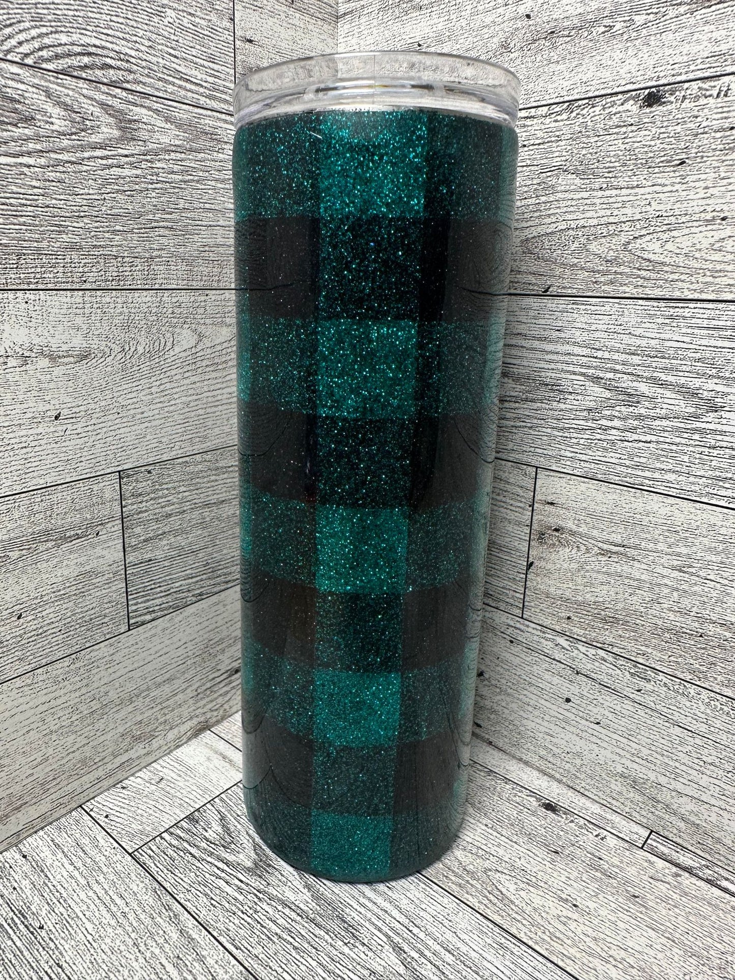 Teal Plaid 20oz