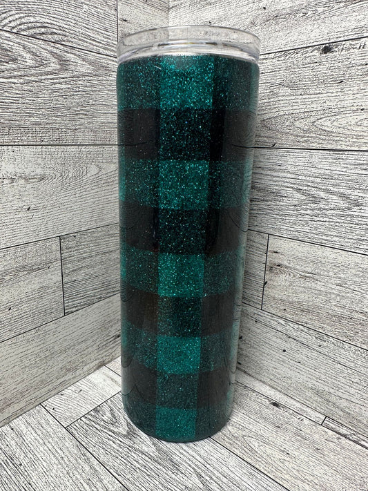 Teal Plaid 20oz