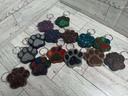 Dog Paw Keychain