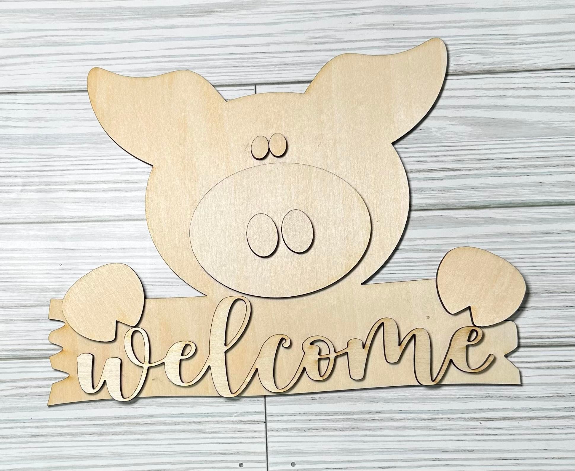 cute welcome sign