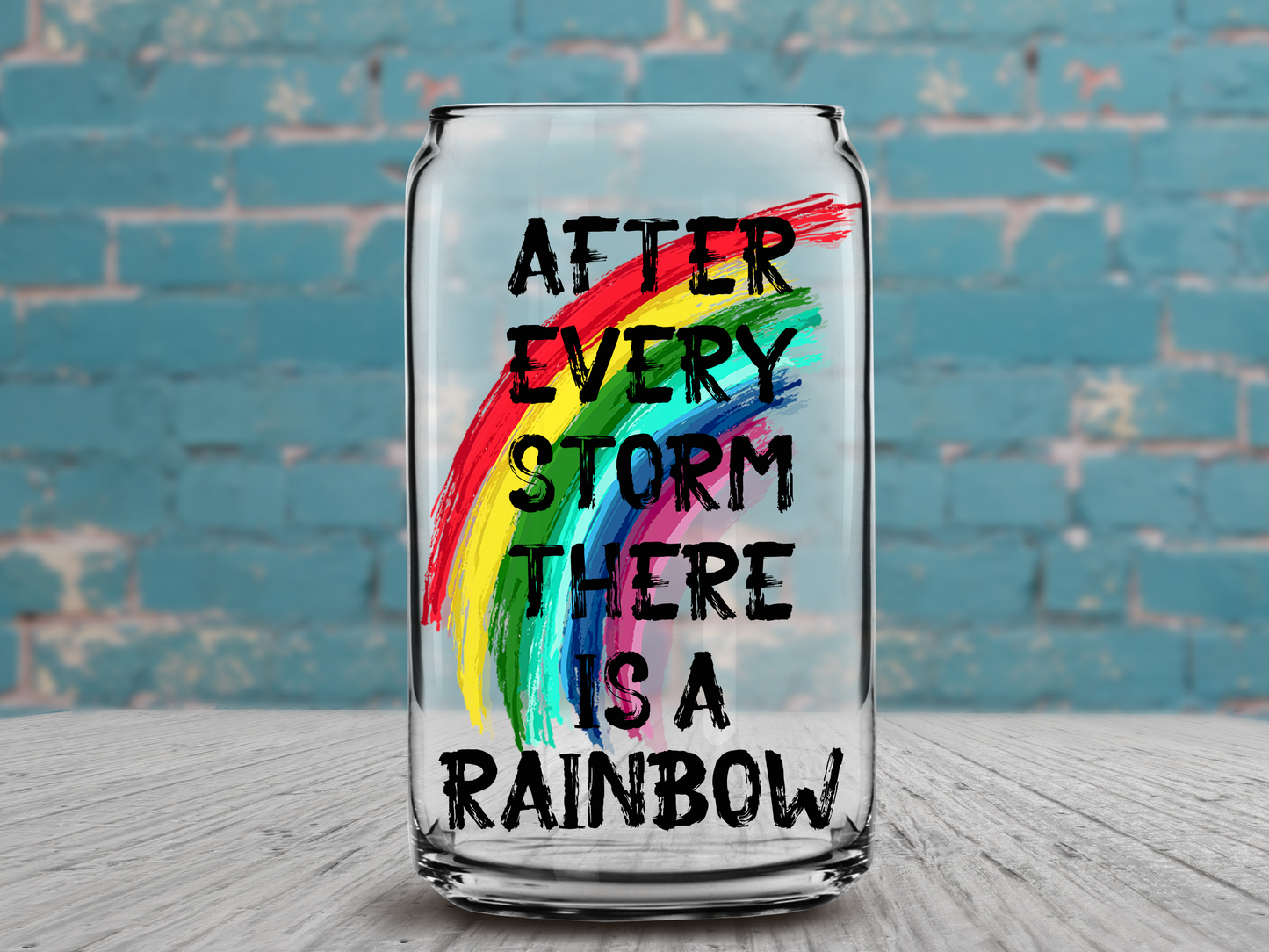 Frosted Ombre Glass Tumbler
