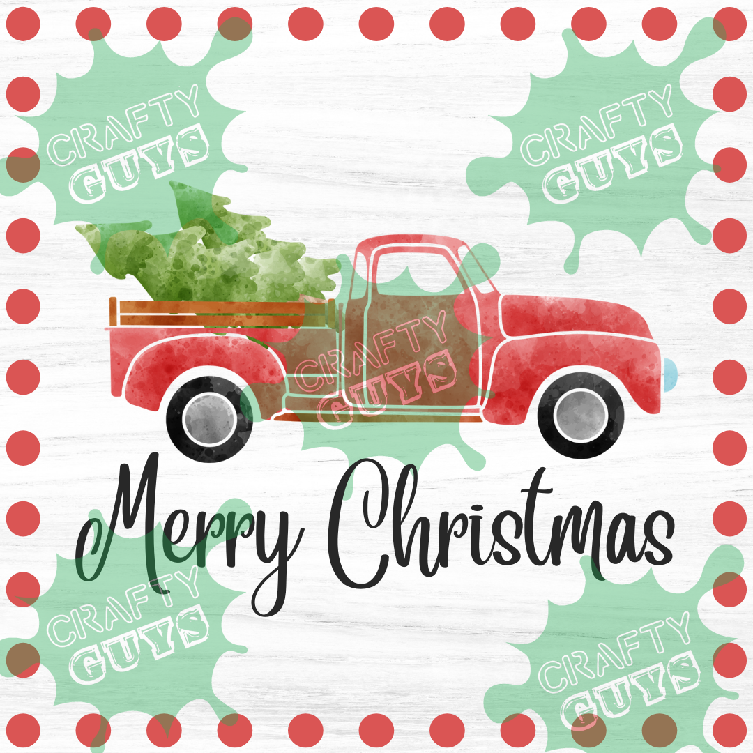 christmas-truck-printable-crafty-guys-co for Free Printable Red Truck With Christmas Tree Christmas Truck Printable – Crafty Guys Co for Free Printable Red Truck With Christmas Tree