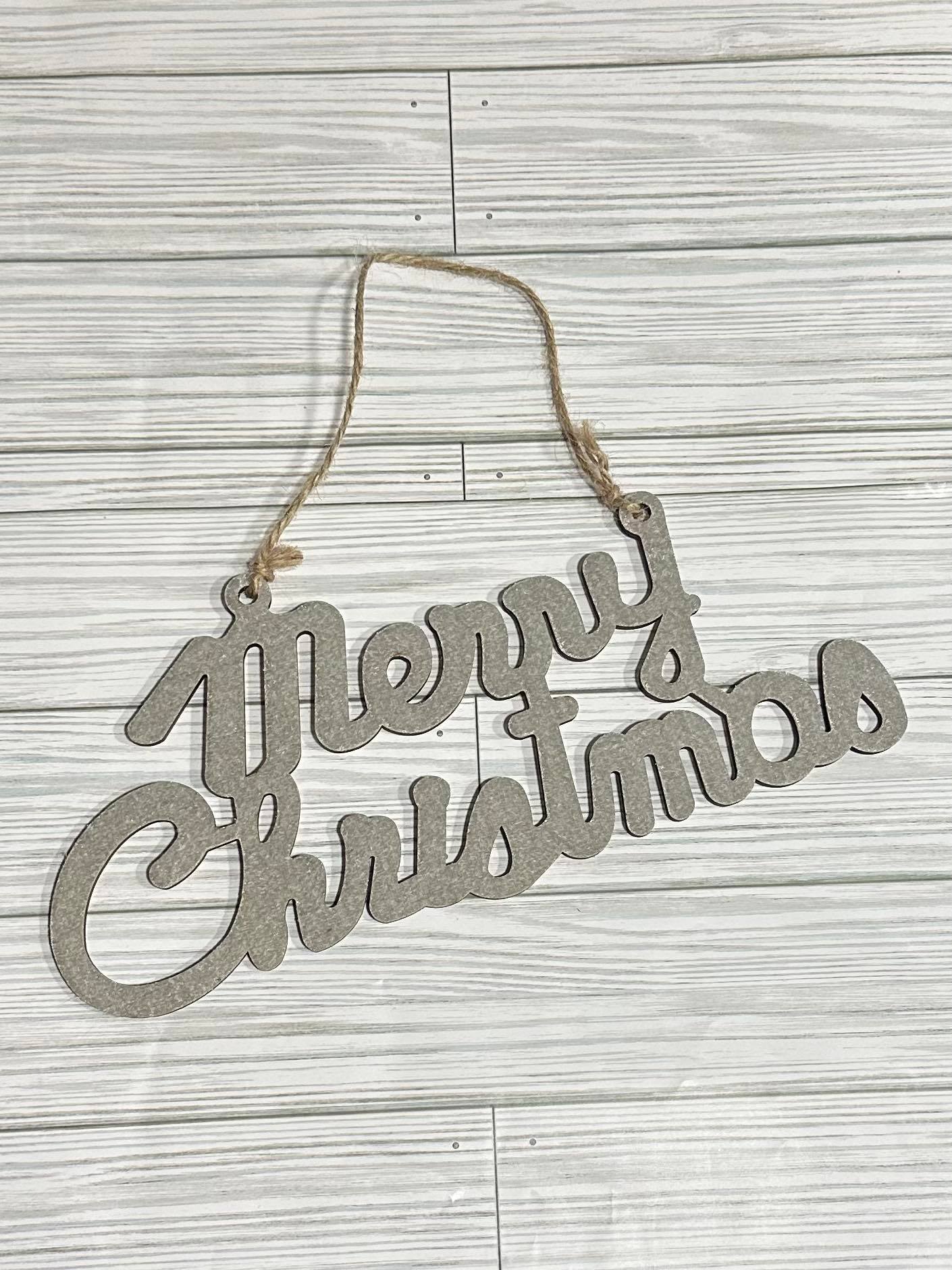 Merry Christmas Velvet Sign