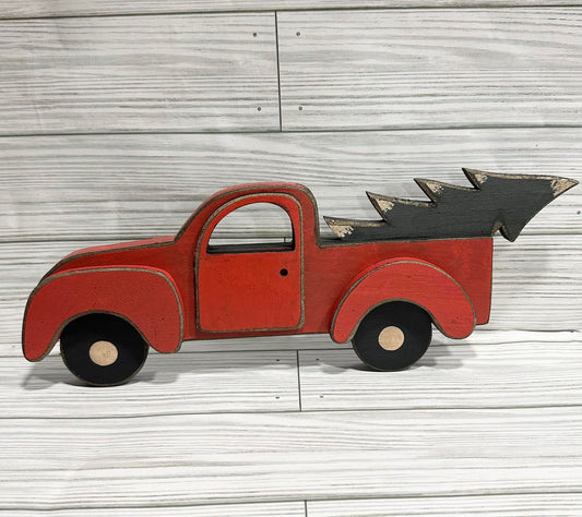 Wooden Christmas Truck