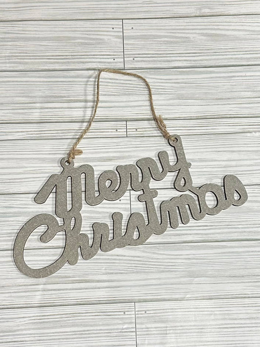 Merry Christmas Velvet Sign